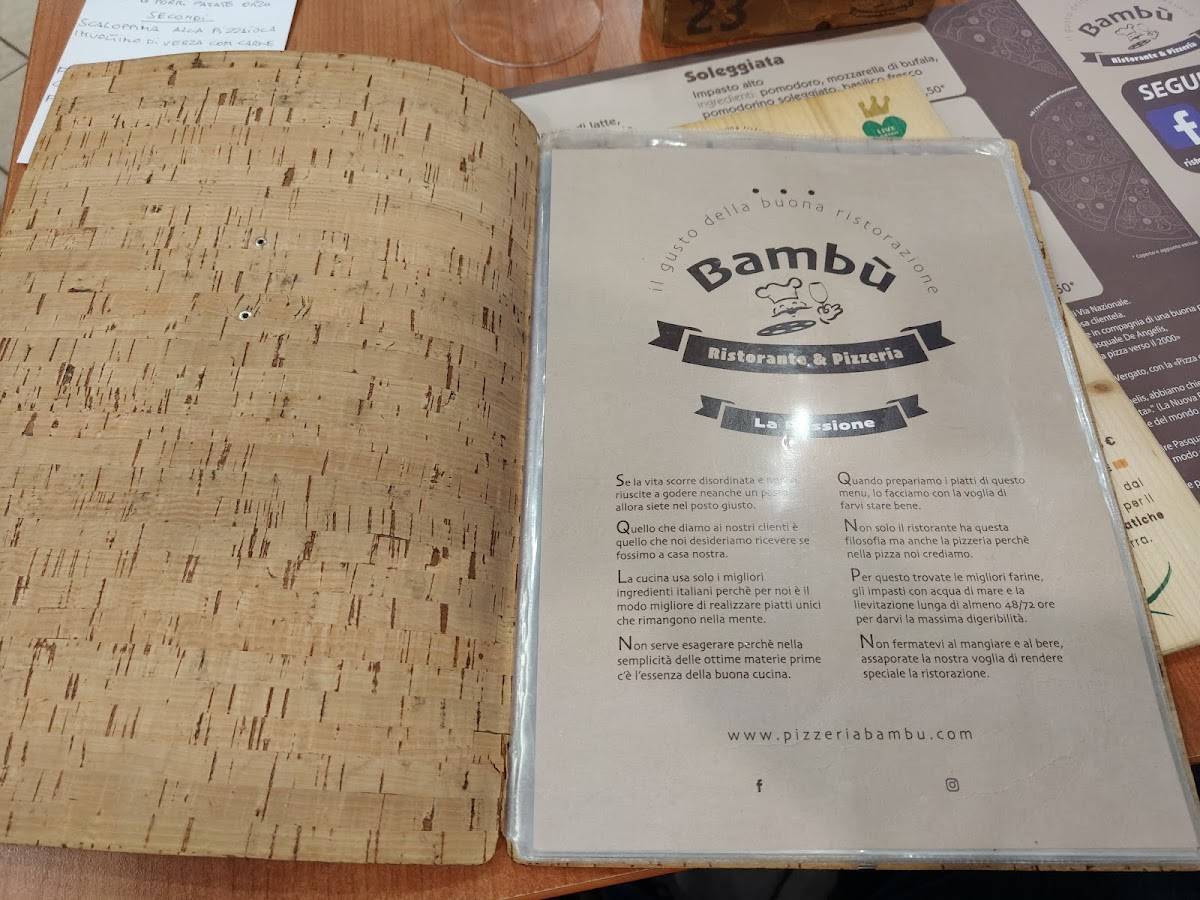 Menu di Bambu' 