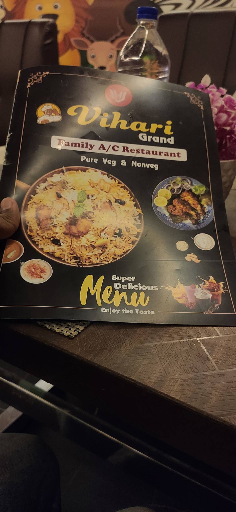 Vihari Grand Inn menu