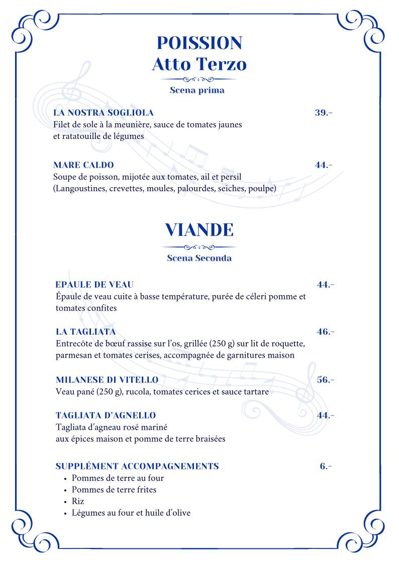 Menu di Viva Voce 