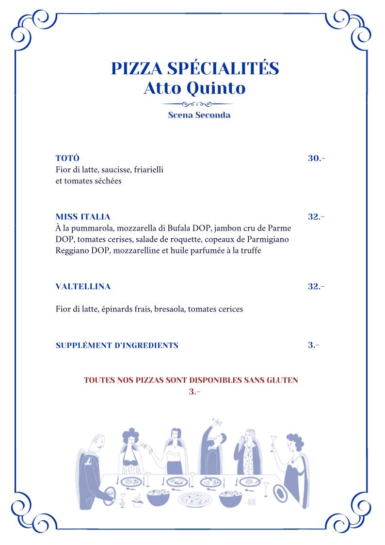 Menu di Viva Voce 