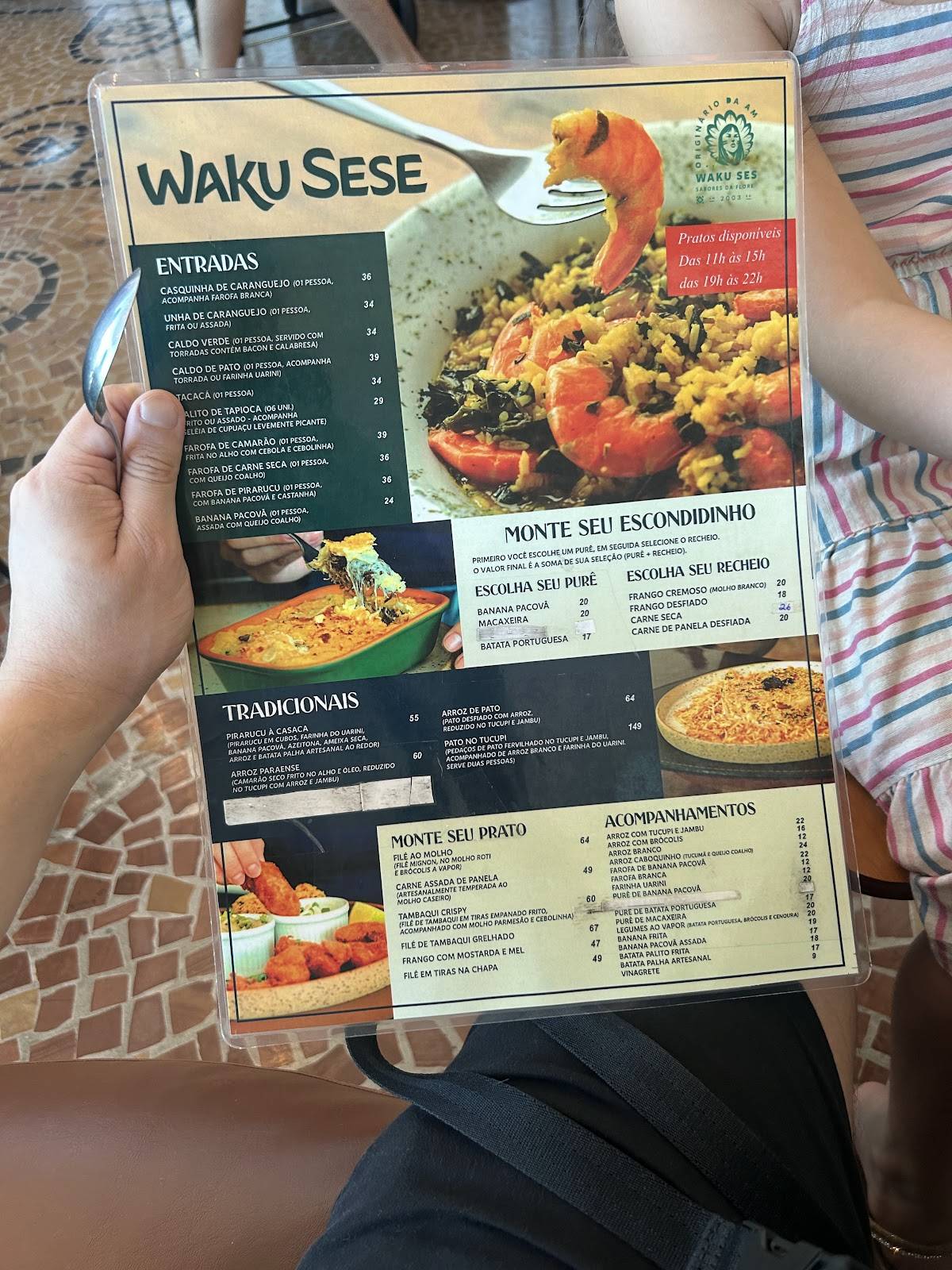 WAKU SESE RESTAURANTE cardápio