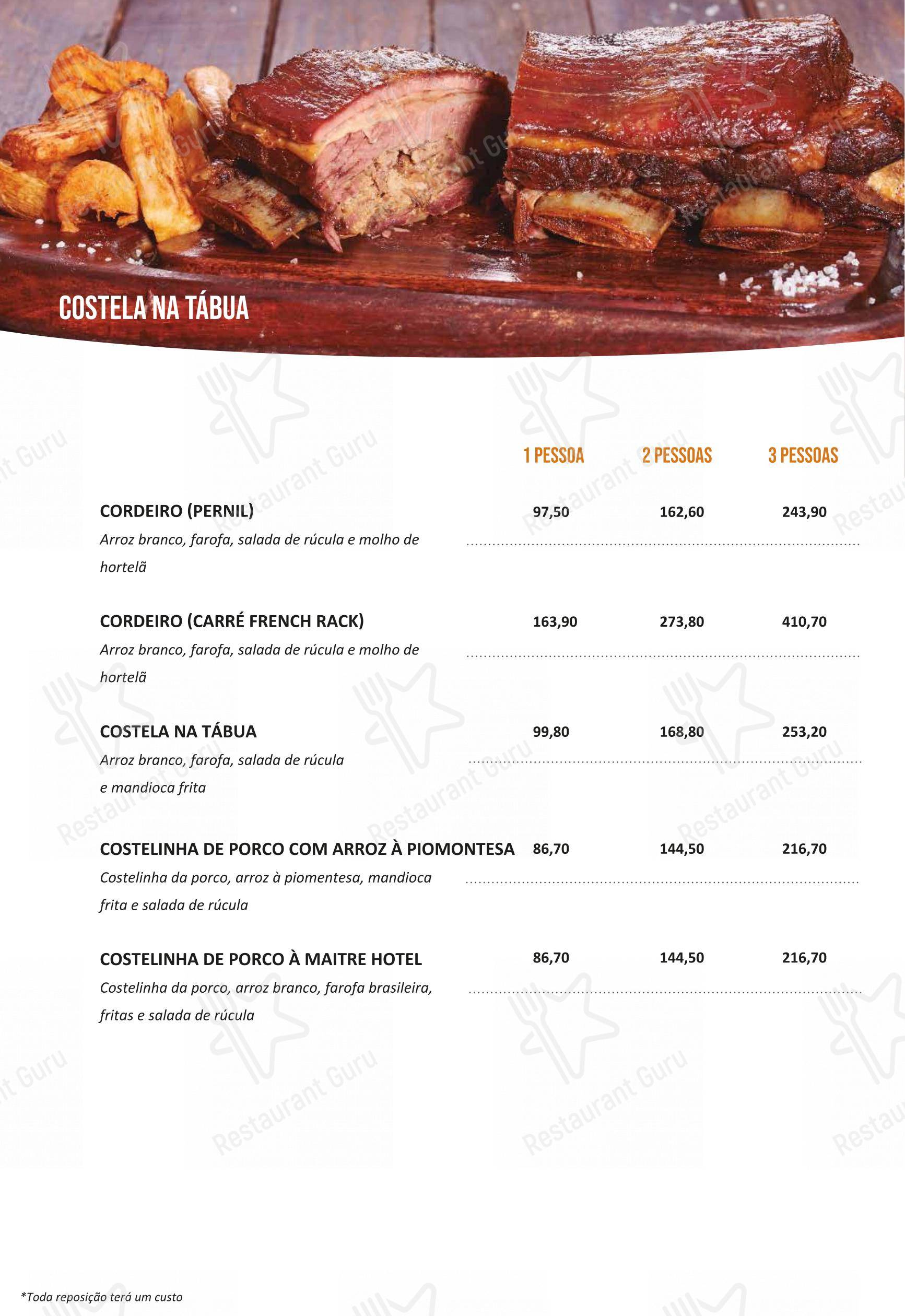 Menu bar para WO Brasa & Pizza em Valinhos