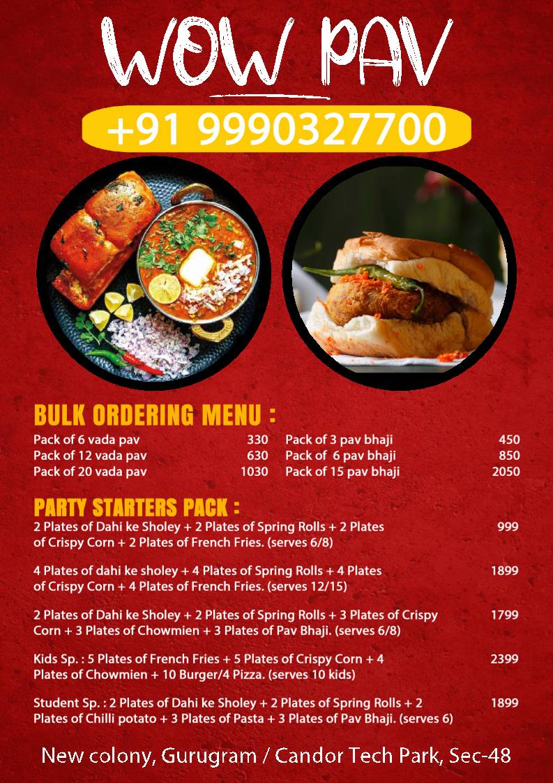 WOW PAV menu