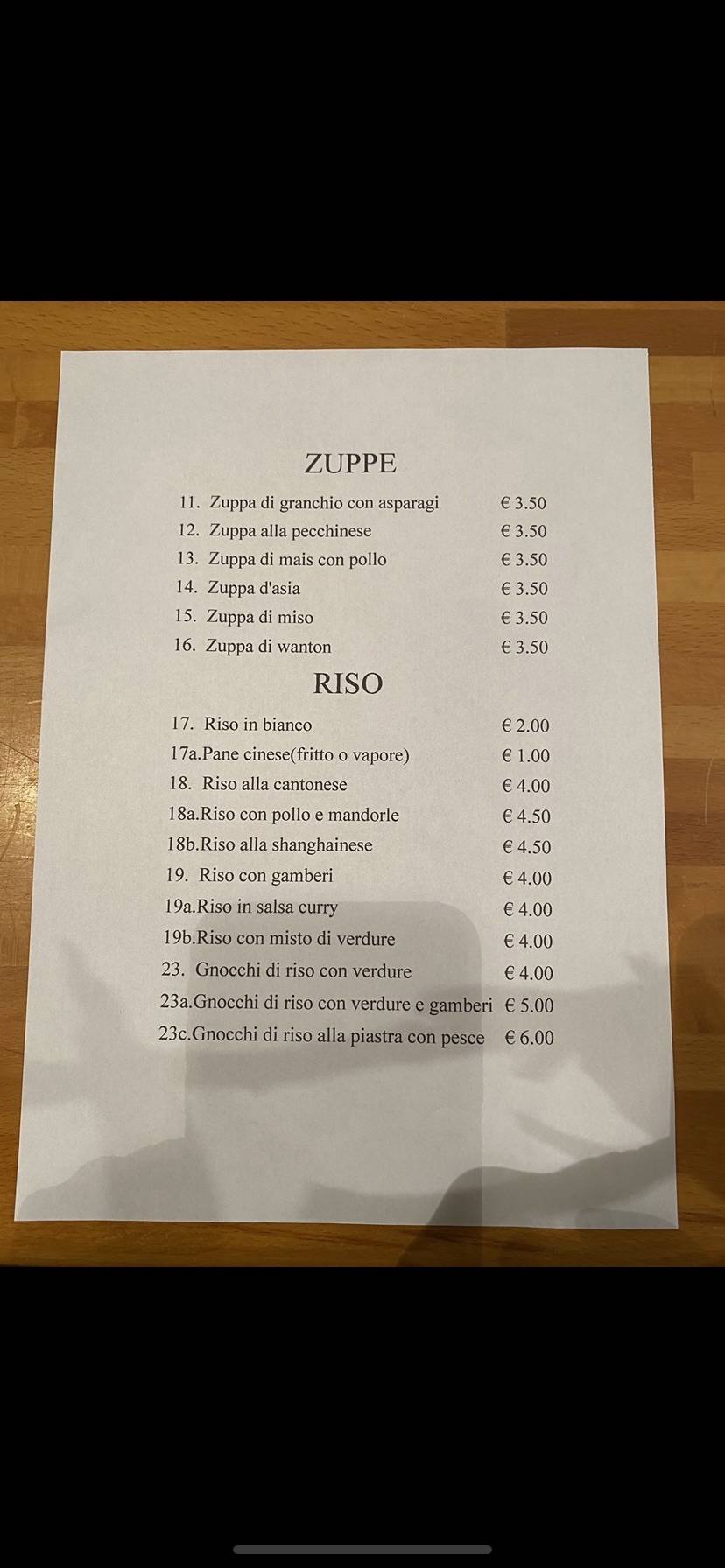 Menu di Wang Huanbin 