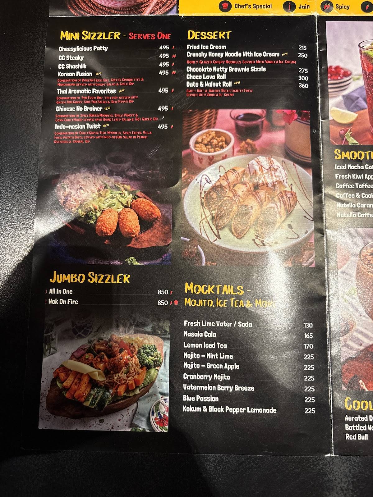 Wok On Fire menu