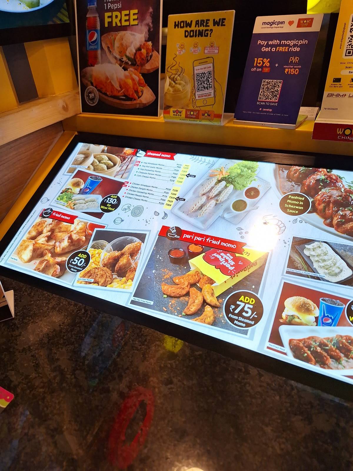 Wow! Momo menu