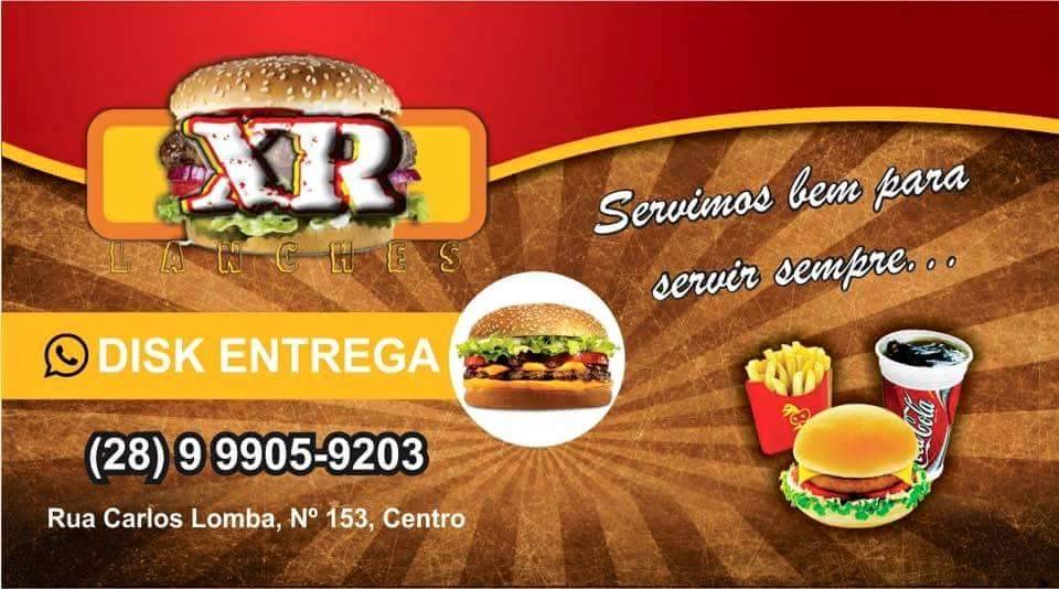 Xr Lanches cardápio