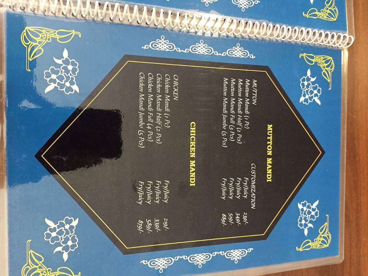 YAM LUCKY RESTAURANT menu