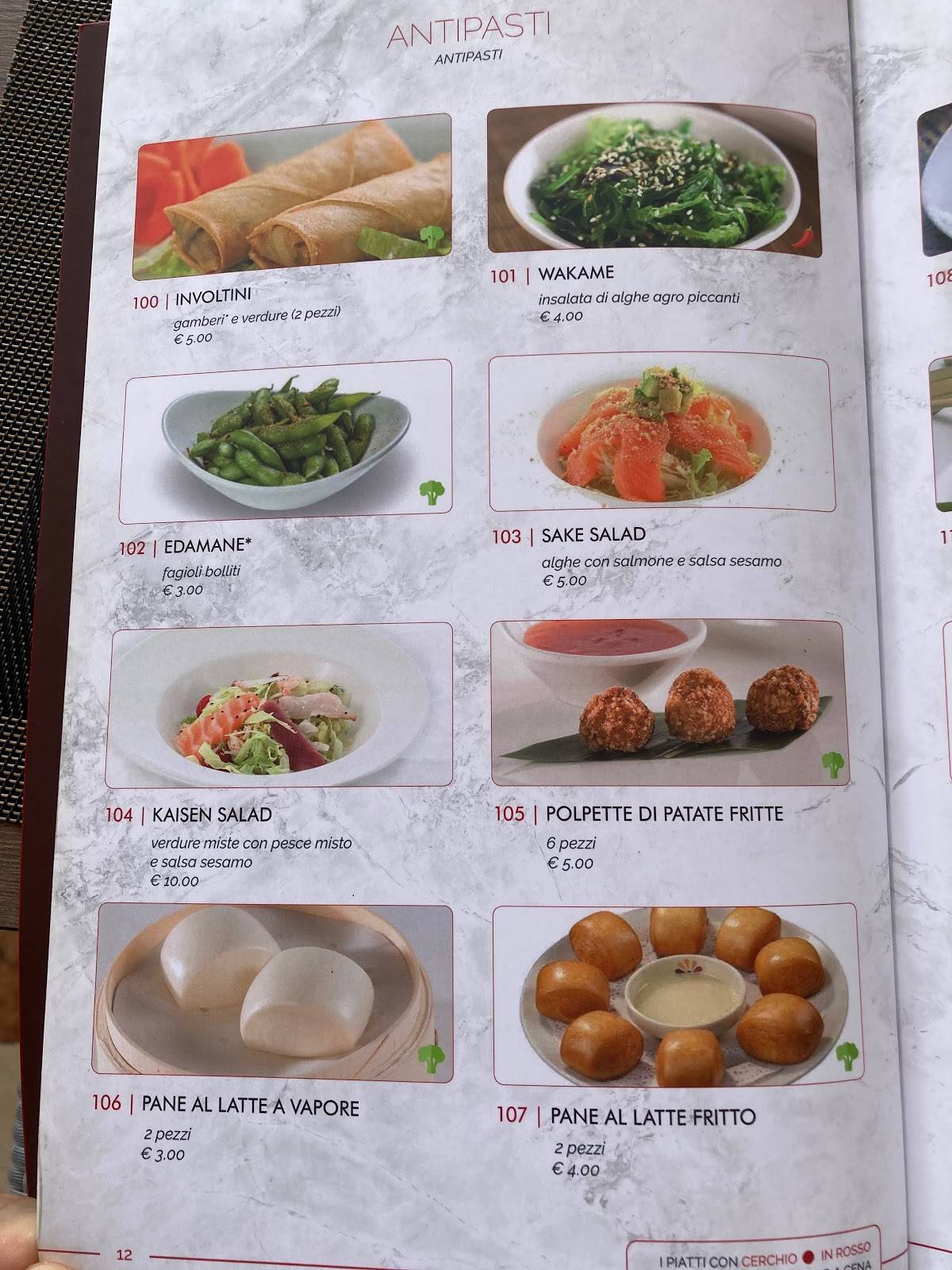 Menu di Ya Sushi! 