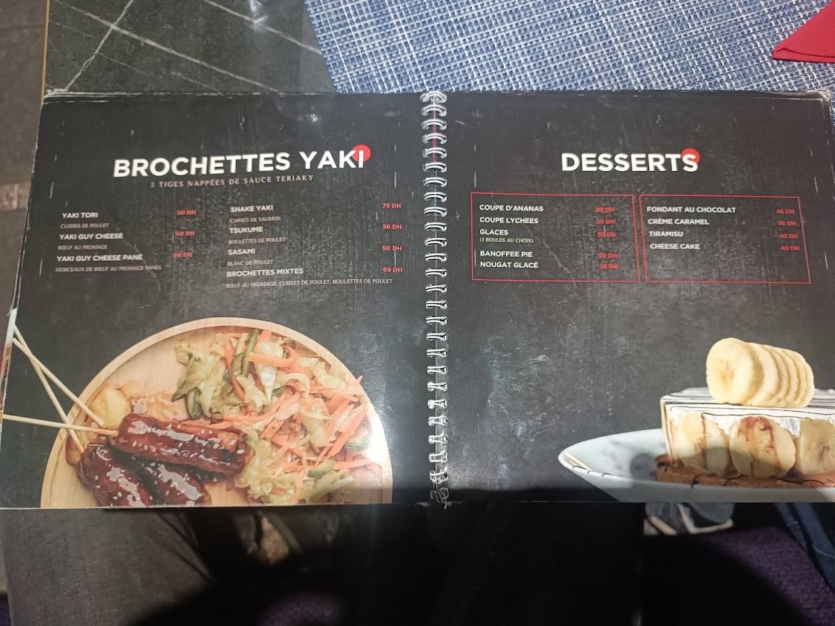 Menu de Yoka Sushi Agdal