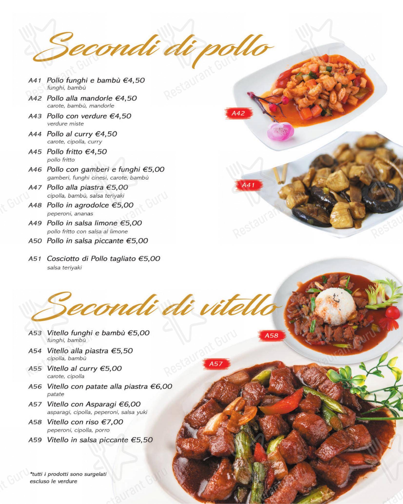 Menu di Yuki Sushi di carini - Menu