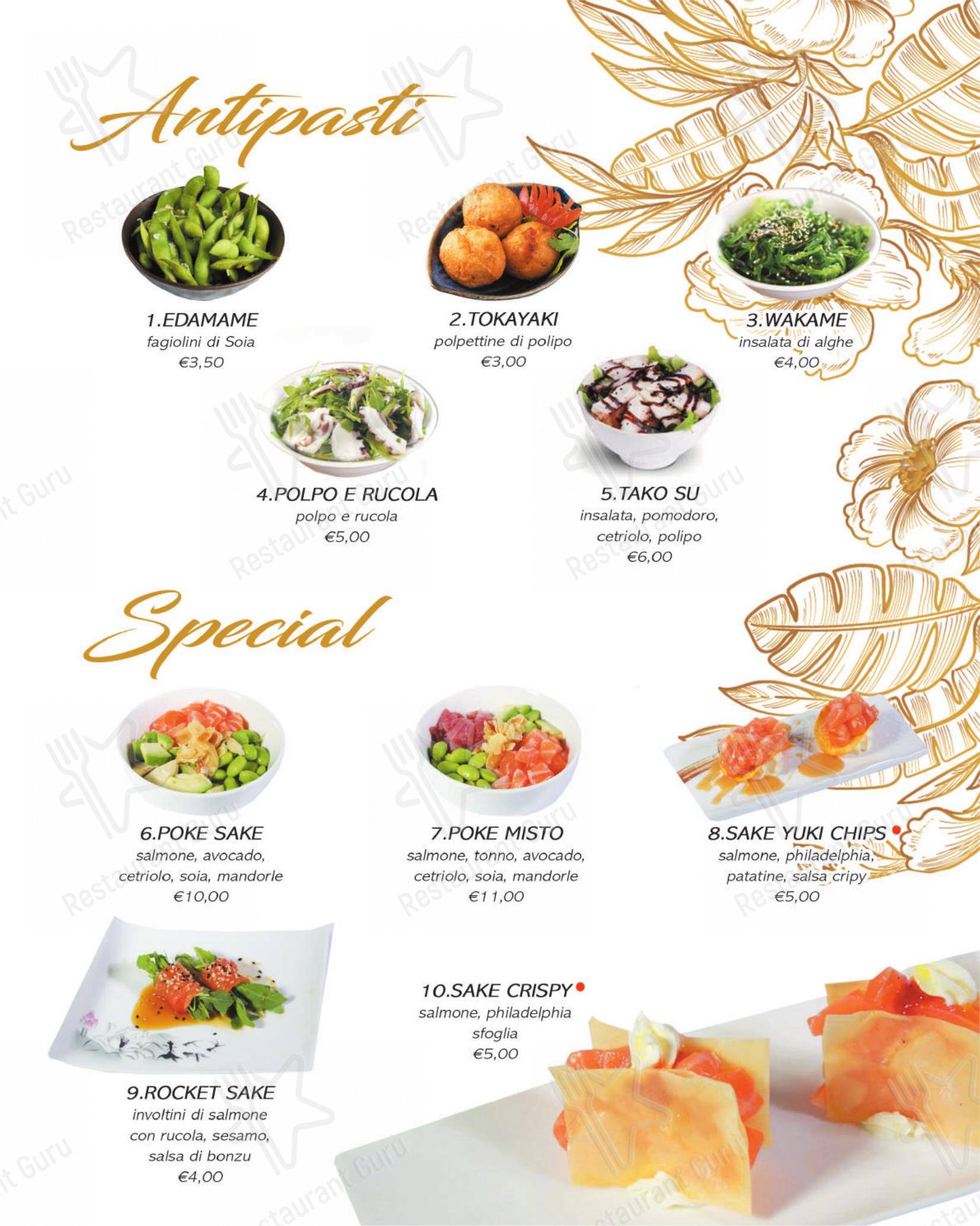 Yuki Sushi di carini in Carini - Menu