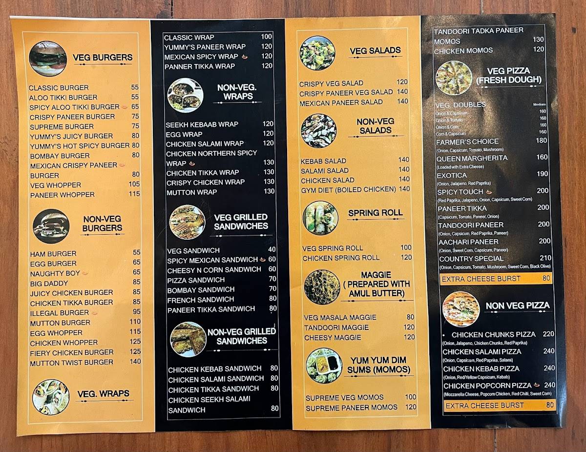 Yum N Grill menu