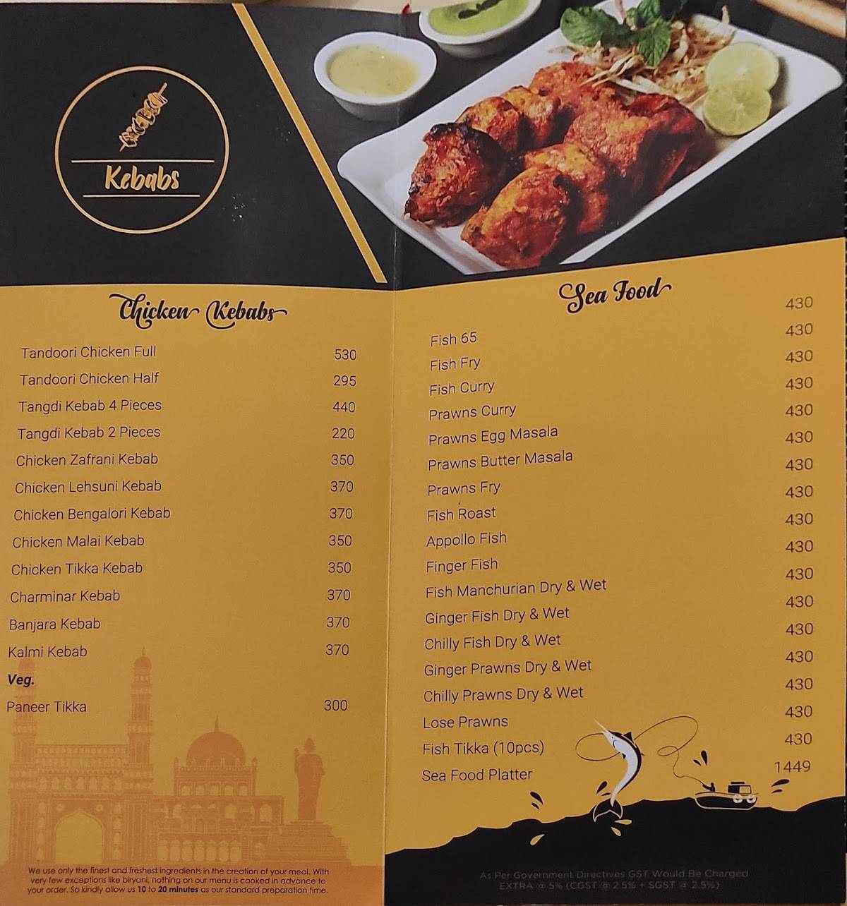 Zeeshan Restaurant Apna Hyderabadi Food menu