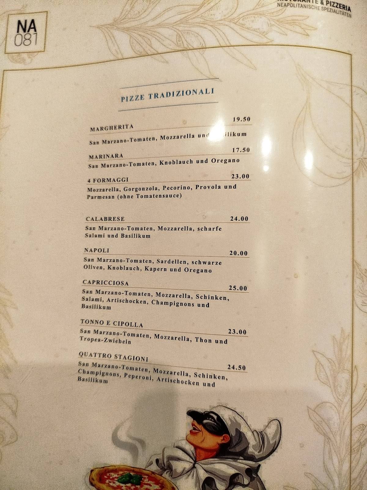Menu di NA081 