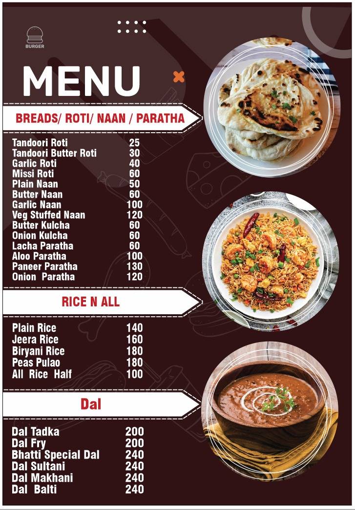 bhatti ka swad family restaurant menu