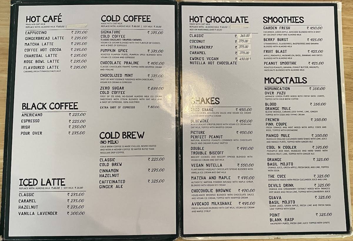 e'woke menu