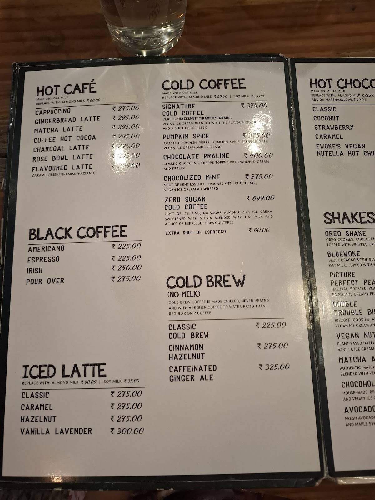 e'woke menu