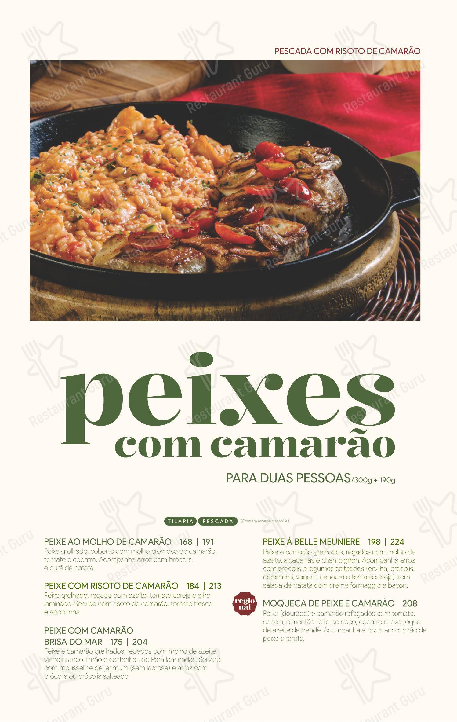 Коктейльная карта para Camarões Potiguar em Natal