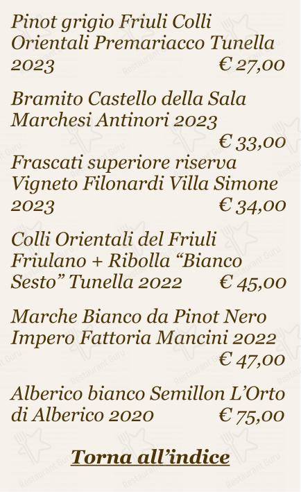 Menu di Checchino dal 1887 - 菜单