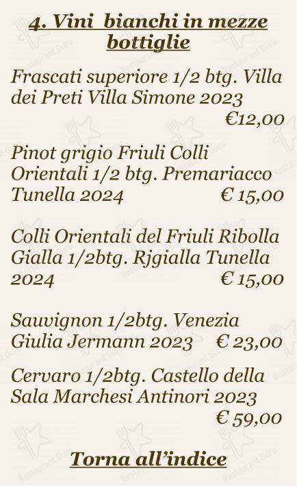 菜单 per Checchino dal 1887 ristorante
