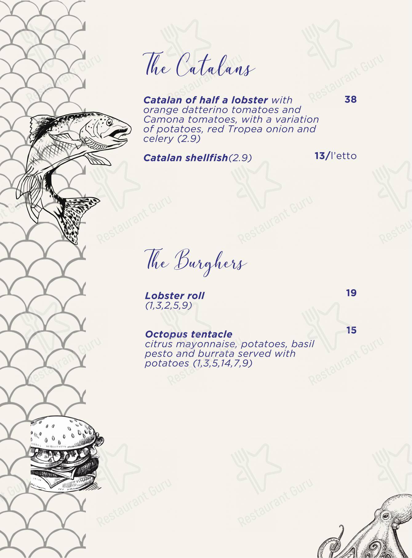 Menu bar per Cris Fish - Bistrot ristorante