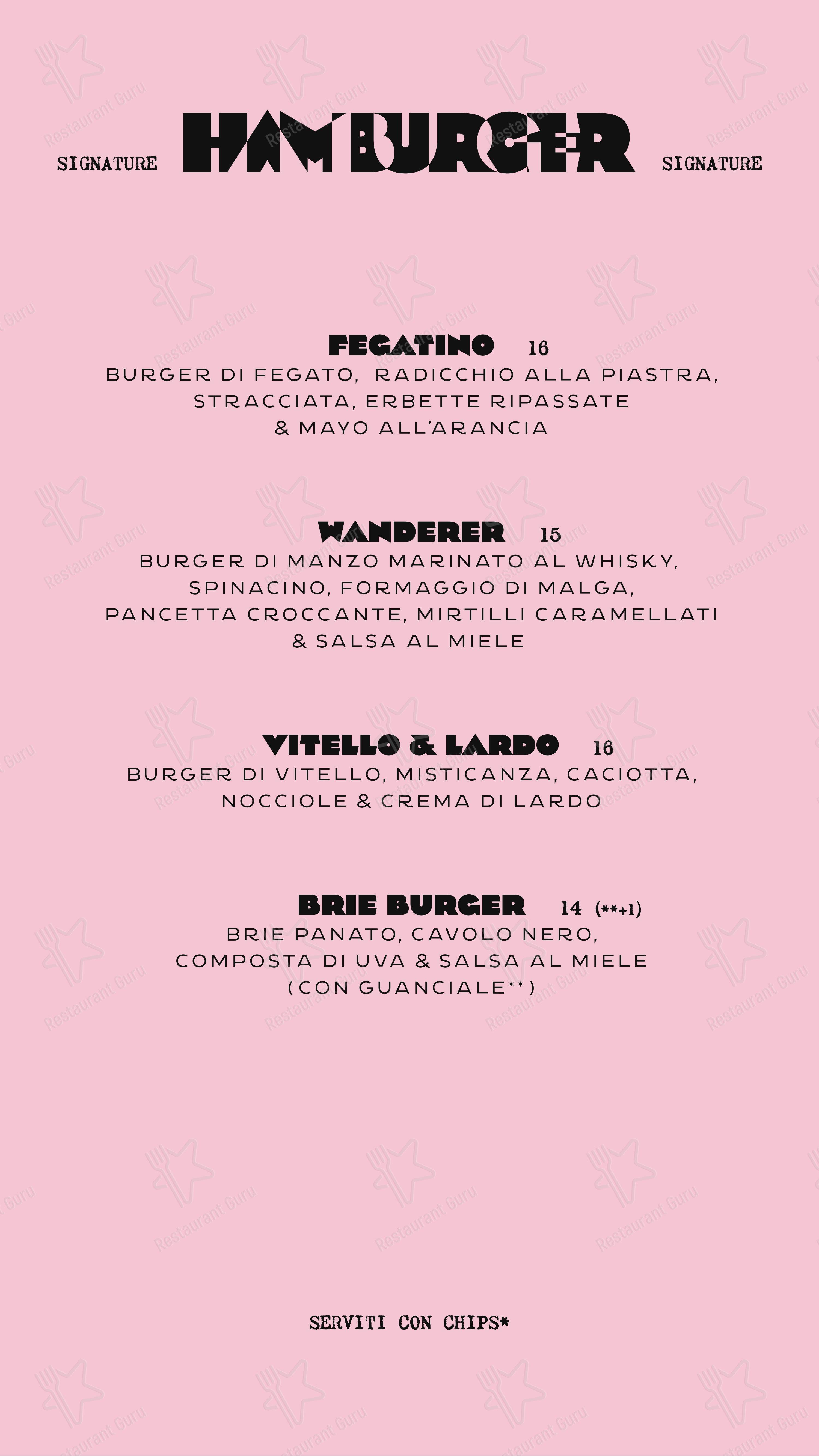 Depero Club in Rieti - Menu