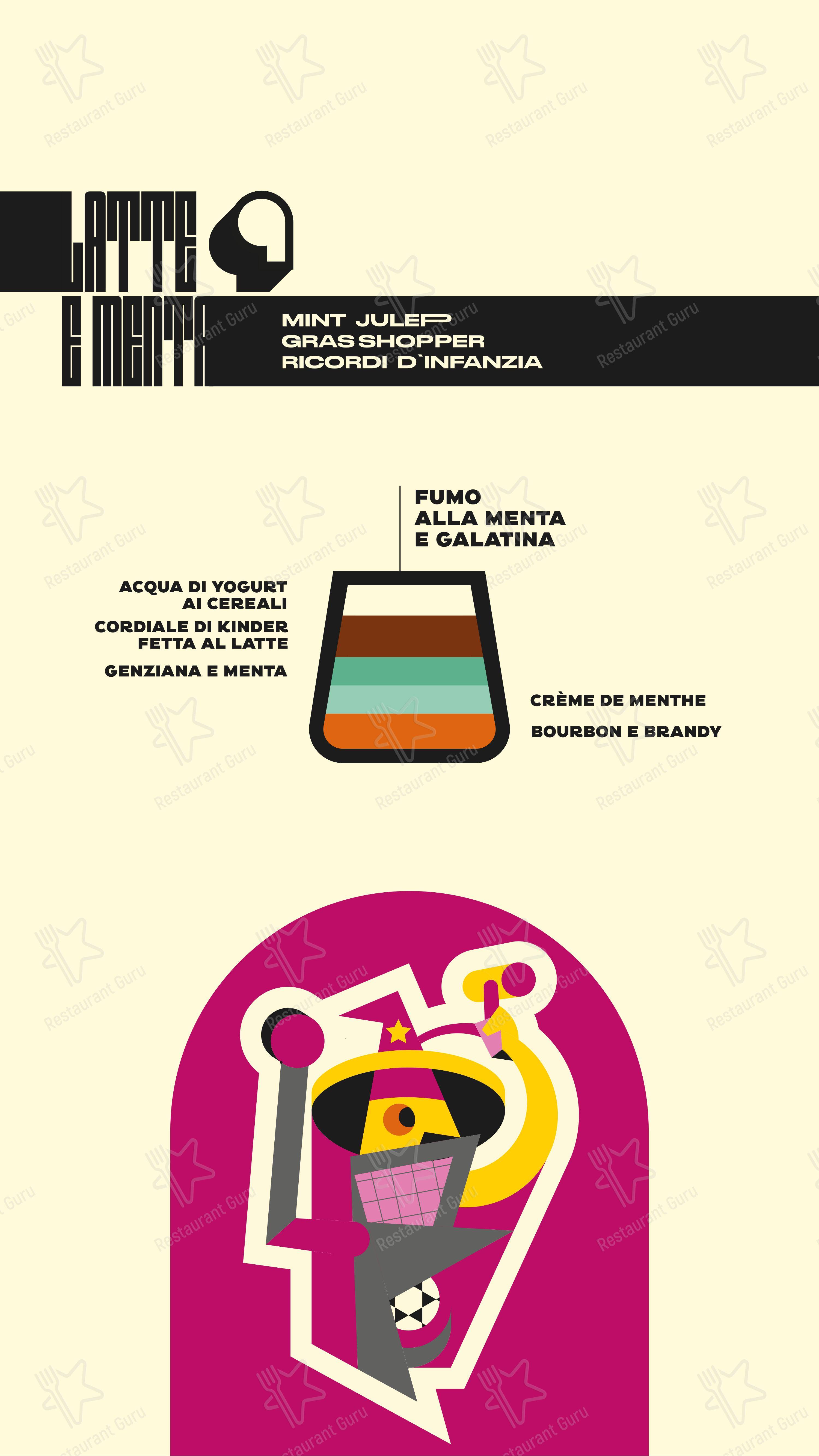 Menu bar per Depero Club pub & bar