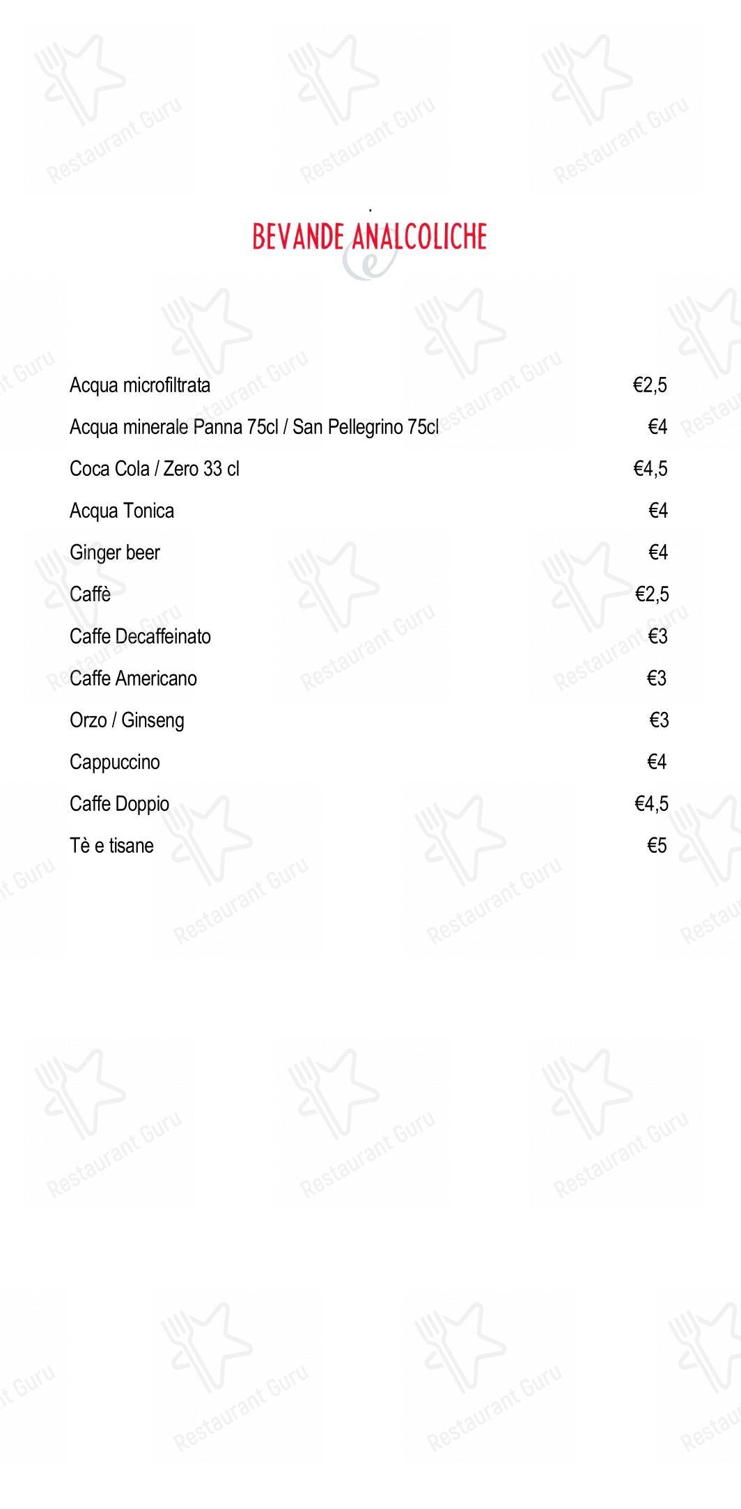 Menu di Eggs Roma - 菜单