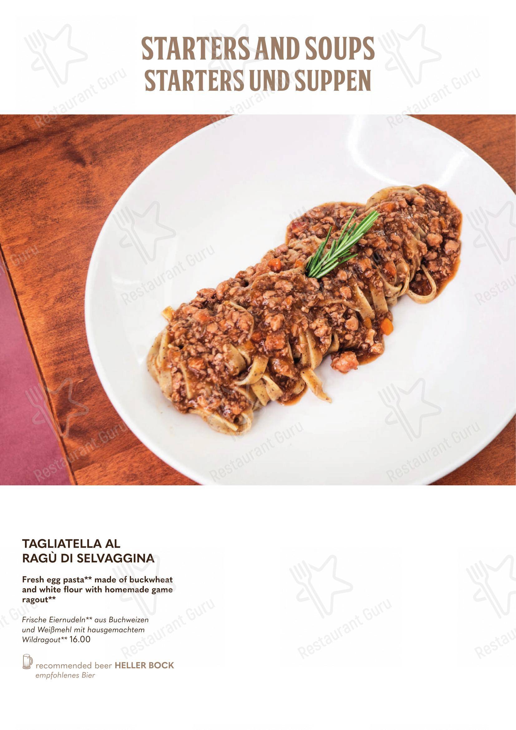 Основное меню per Forsterbräu Trento in Trento