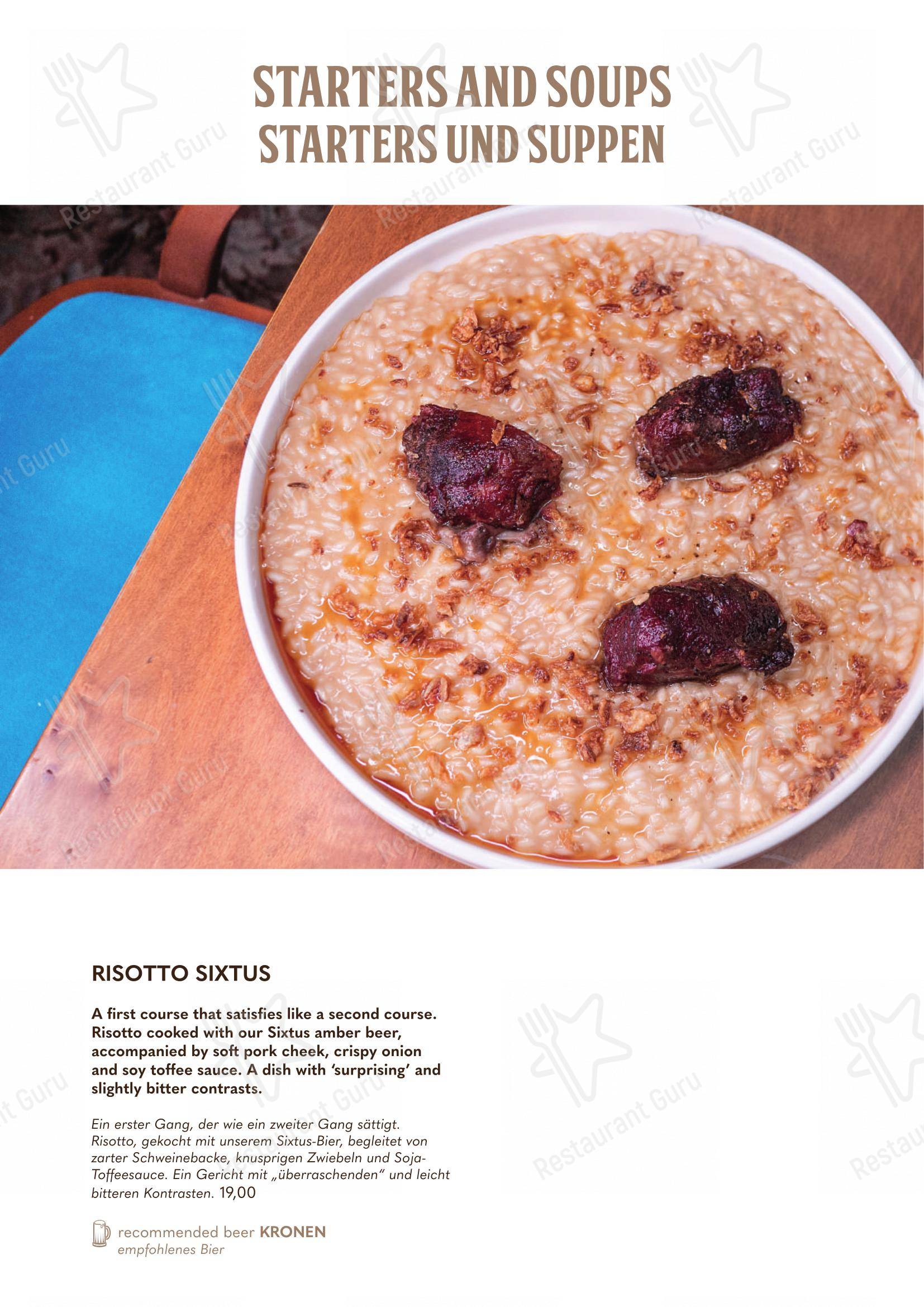 Forsterbräu Trento in Trento - Основное меню