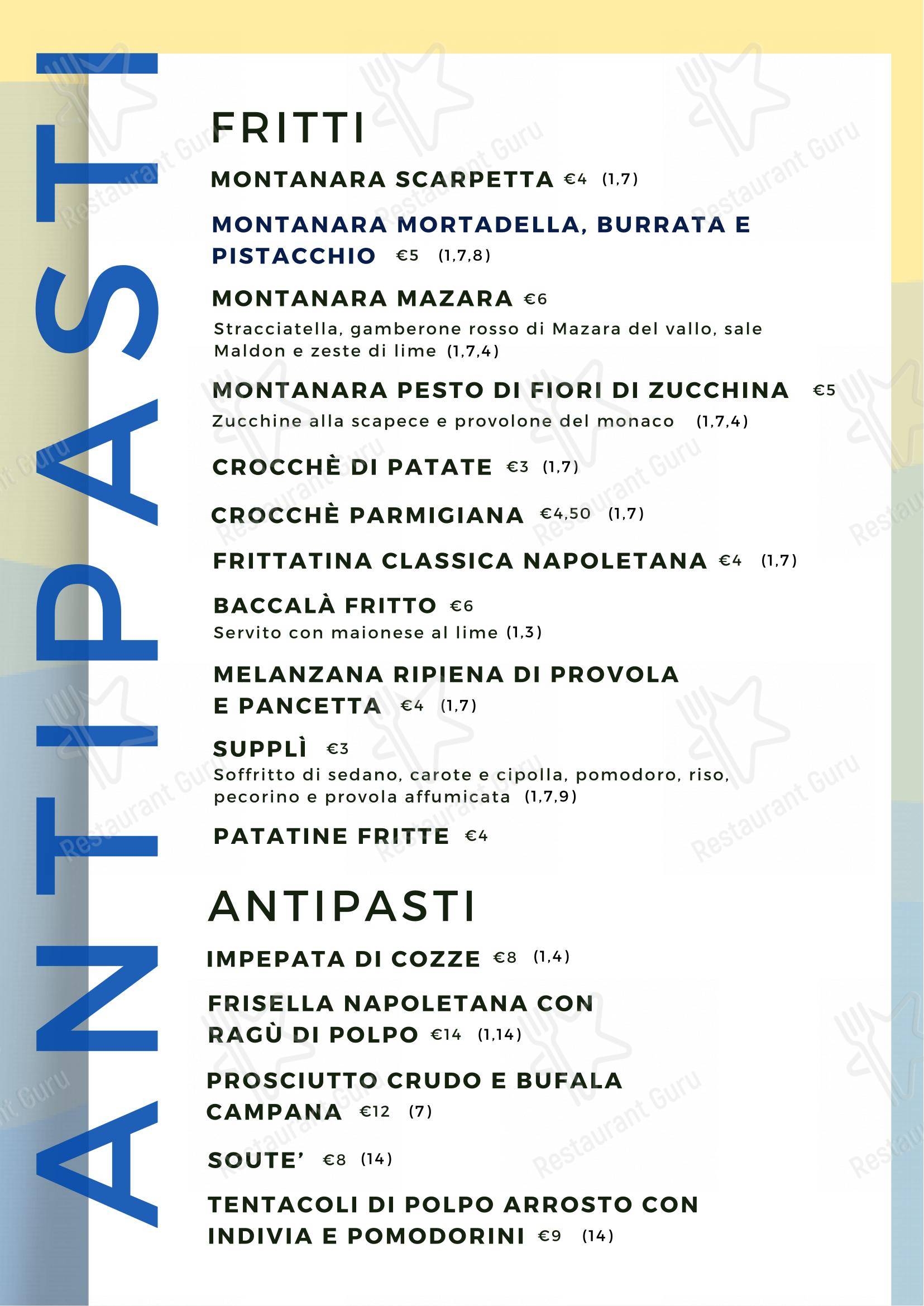 Menu bar per Ristorante Pizzeria Golfo di Napoli in Roma