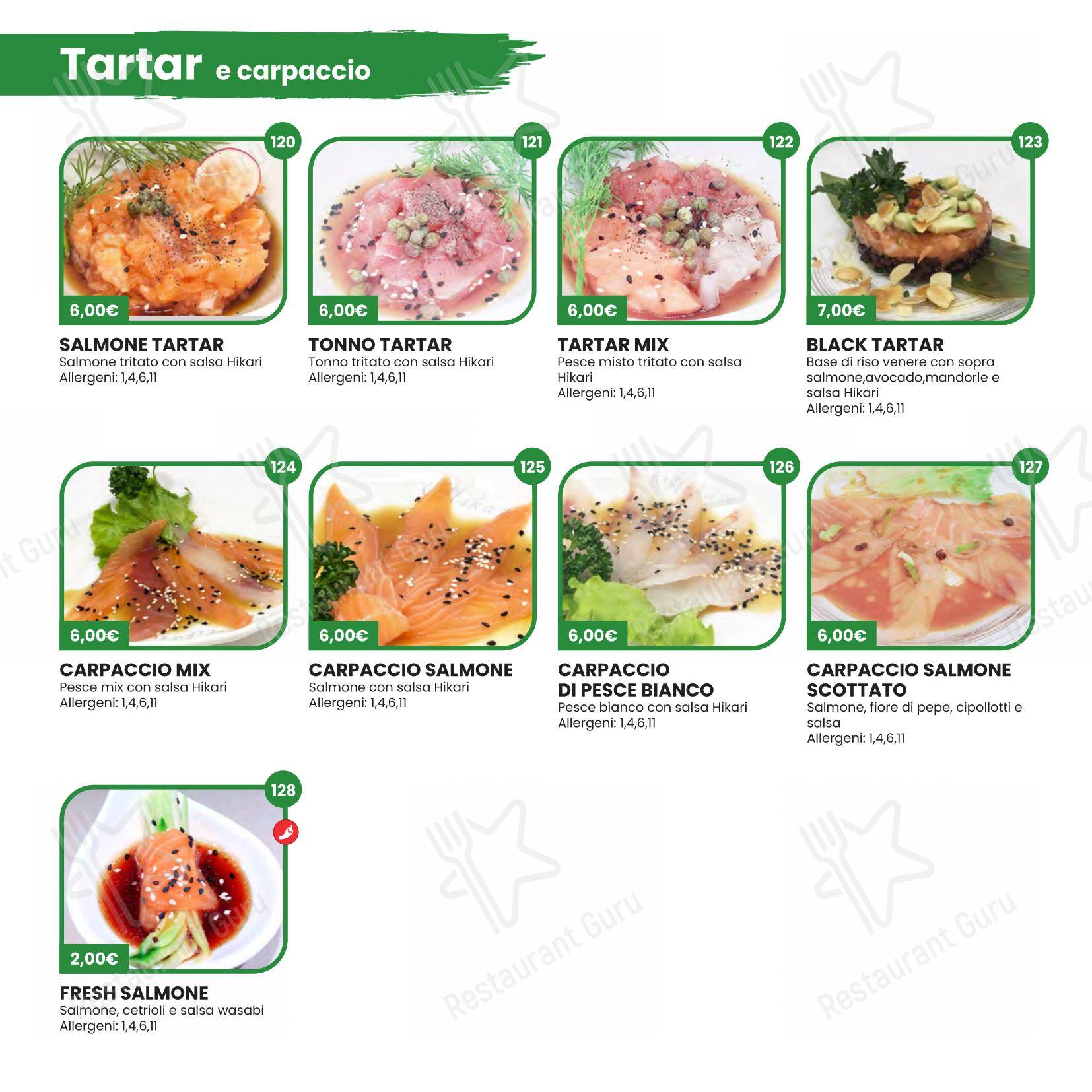 Hikari Sushi in Brescia - 菜单