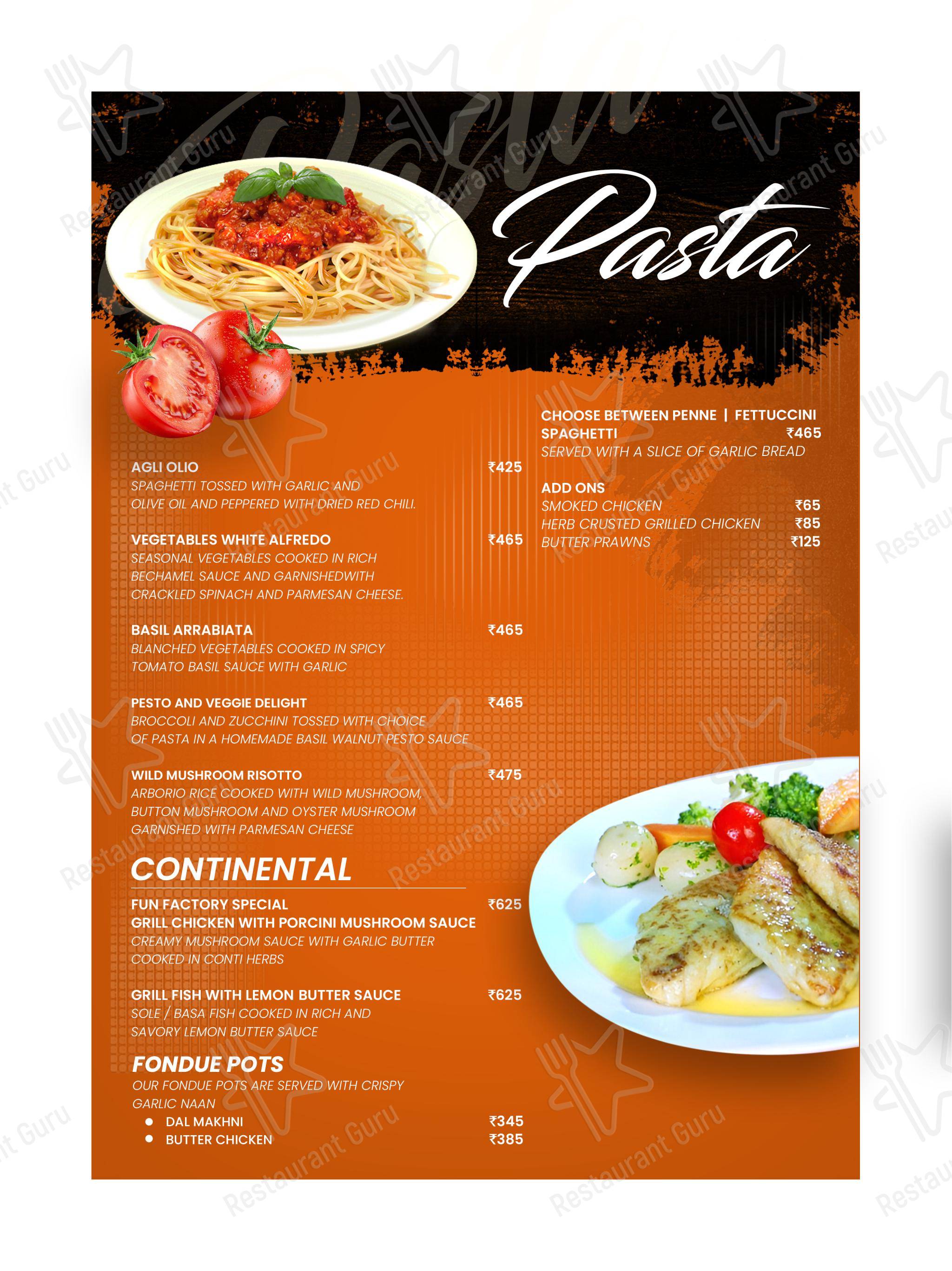 Jungli Restaurant - Menu bar