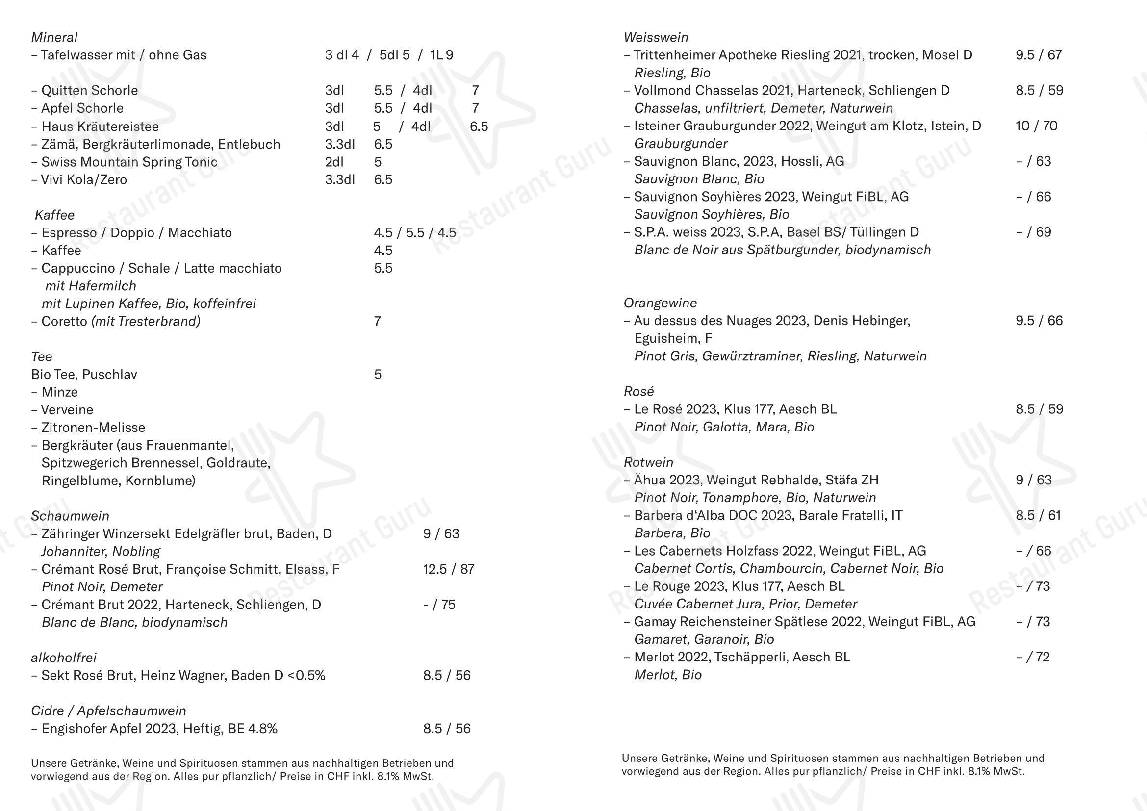 Menu di LAUCH - Ночное меню