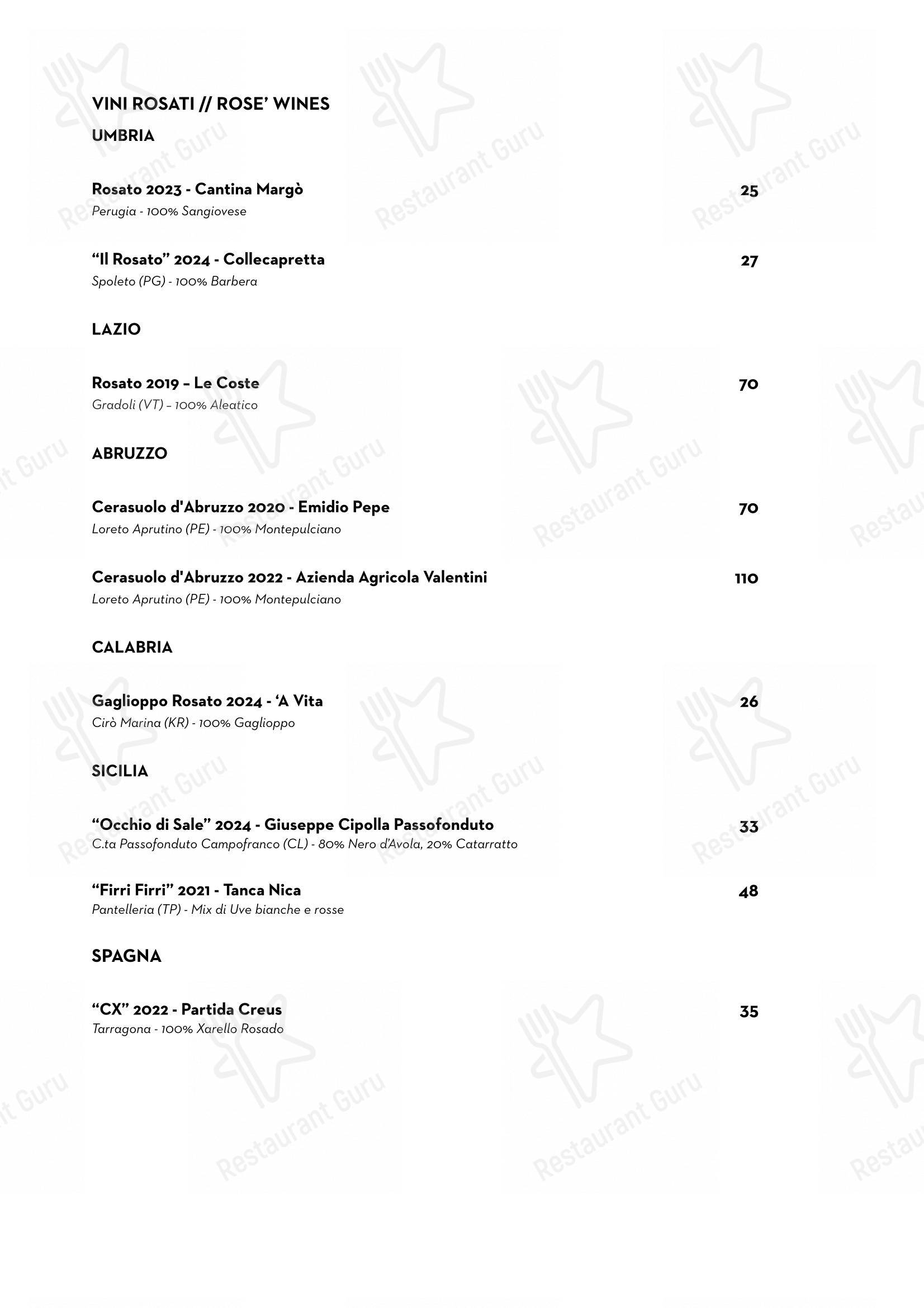 Luce Ristorante in Perugia - Menu