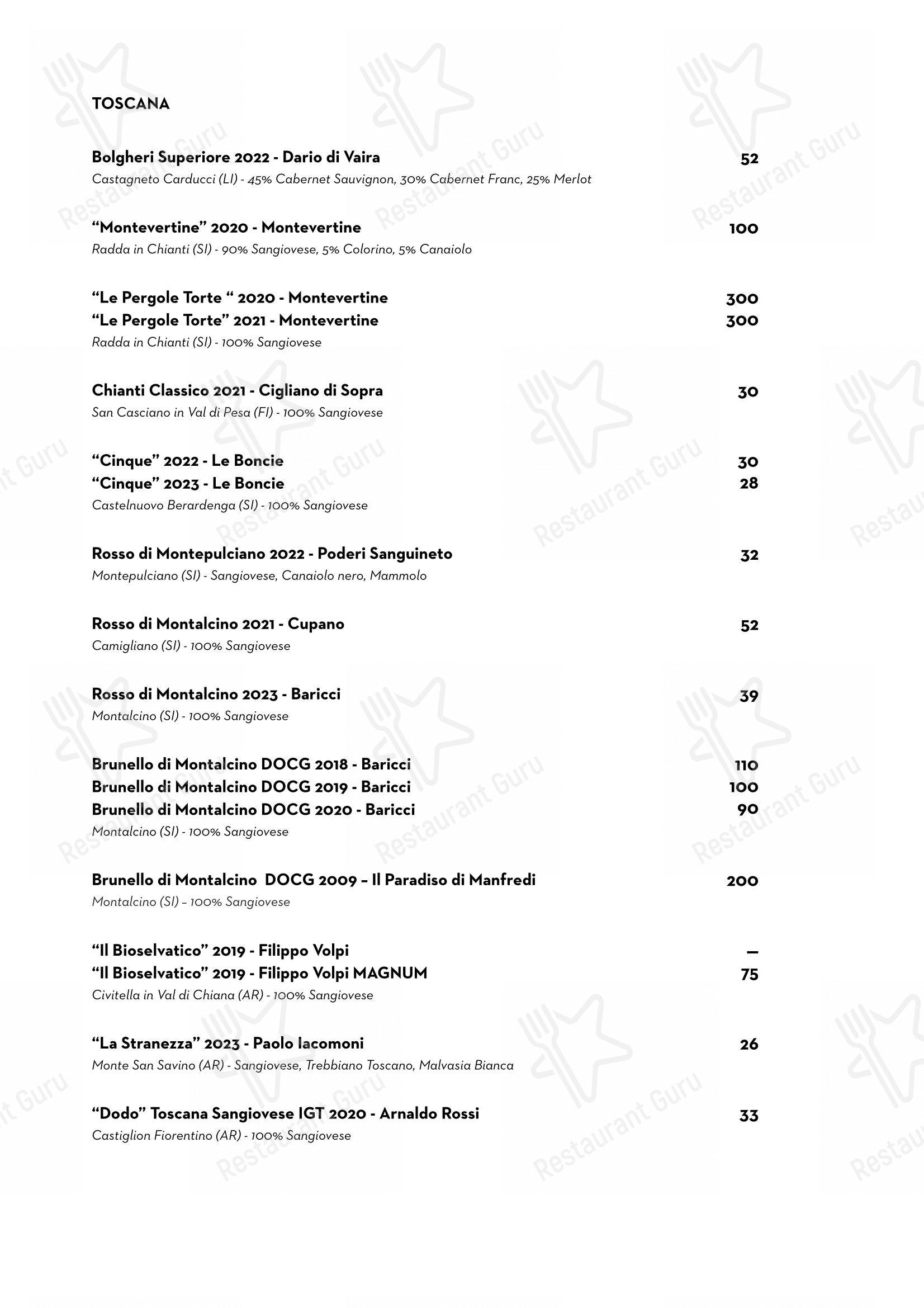 Luce Ristorante in Perugia - Menu