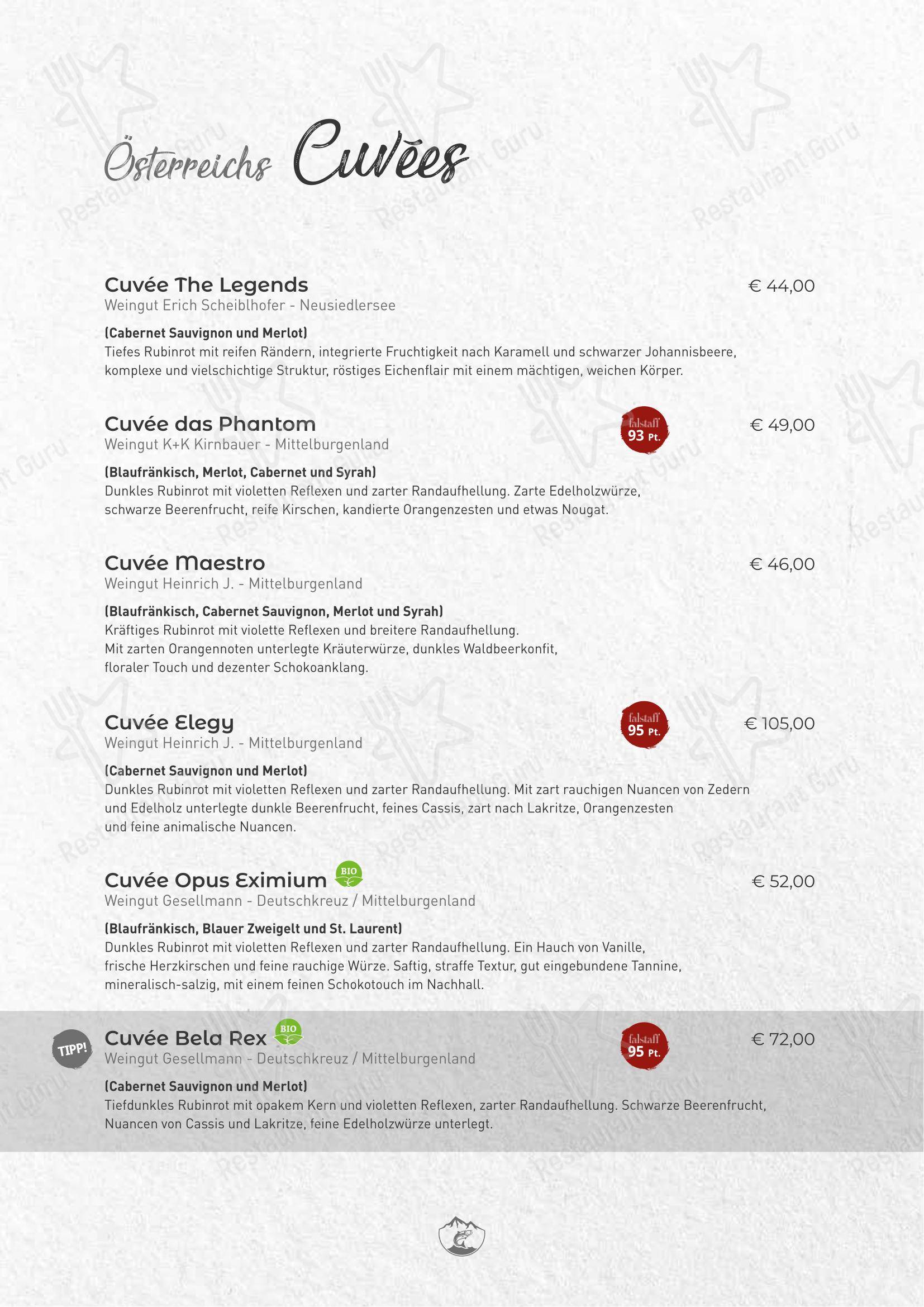 Menu pour Malerwinkel Rattenberg - 菜单