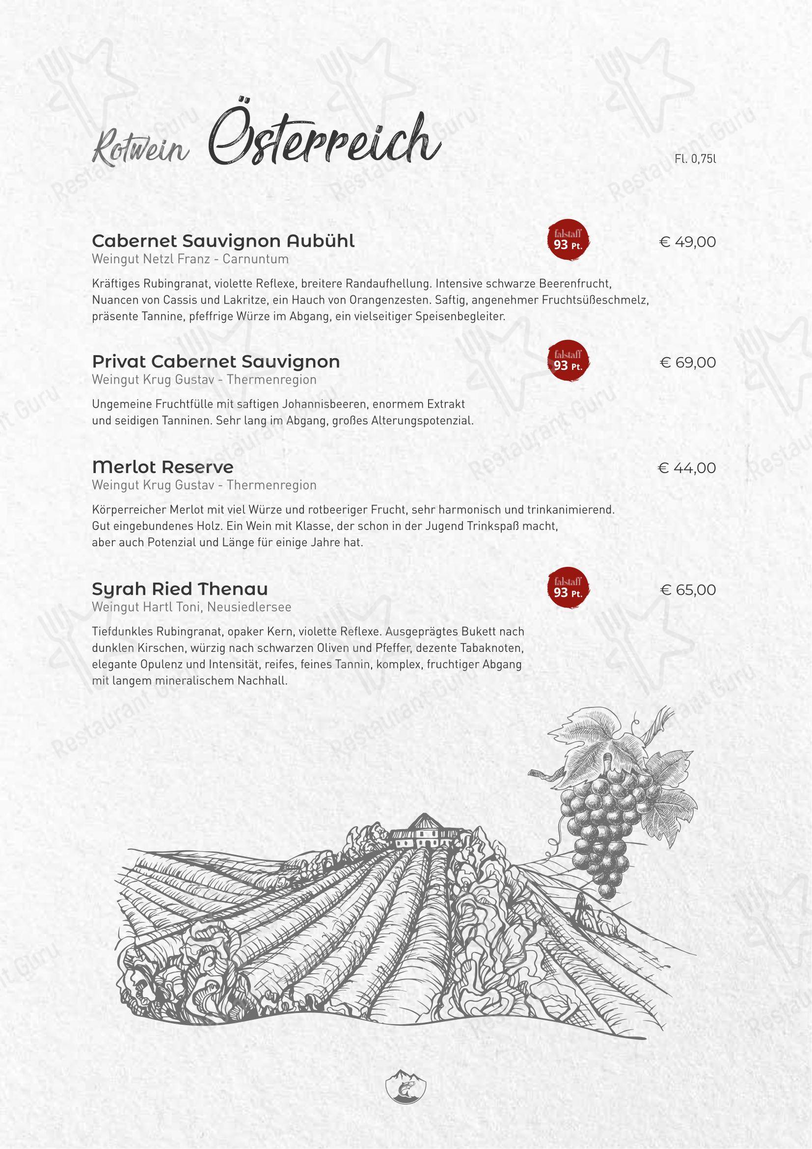 Menu pour Malerwinkel Rattenberg - 菜单