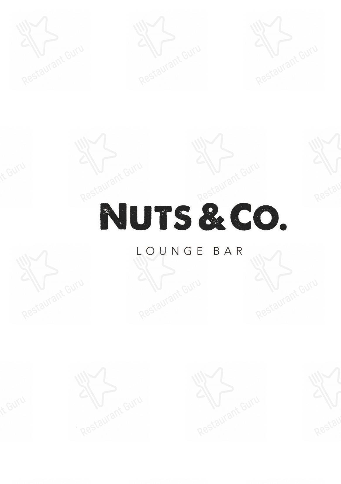 Menu di Nuts & Co Bar - Menu