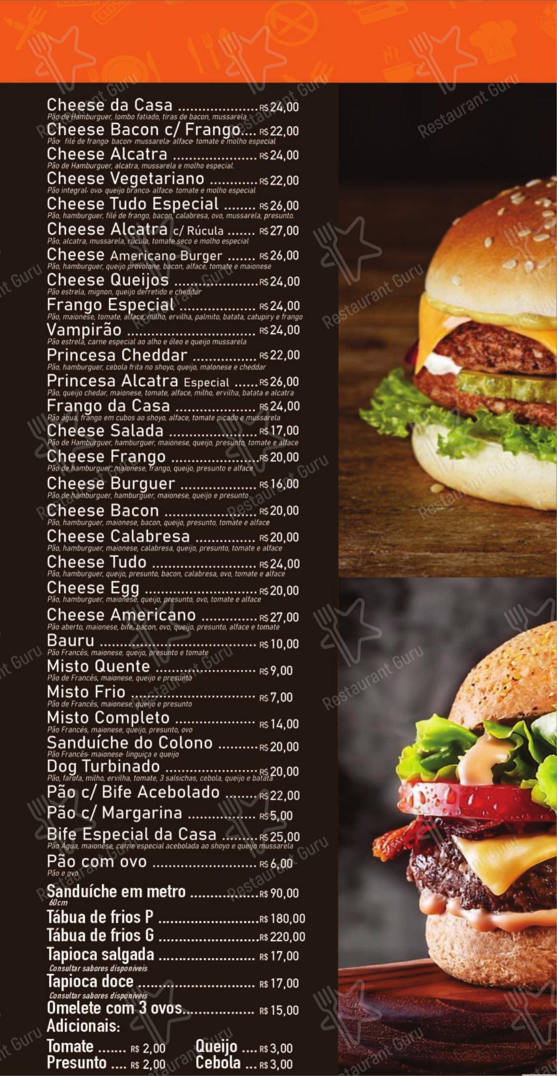 Panificadora e Restaurante Princesa - Menu
