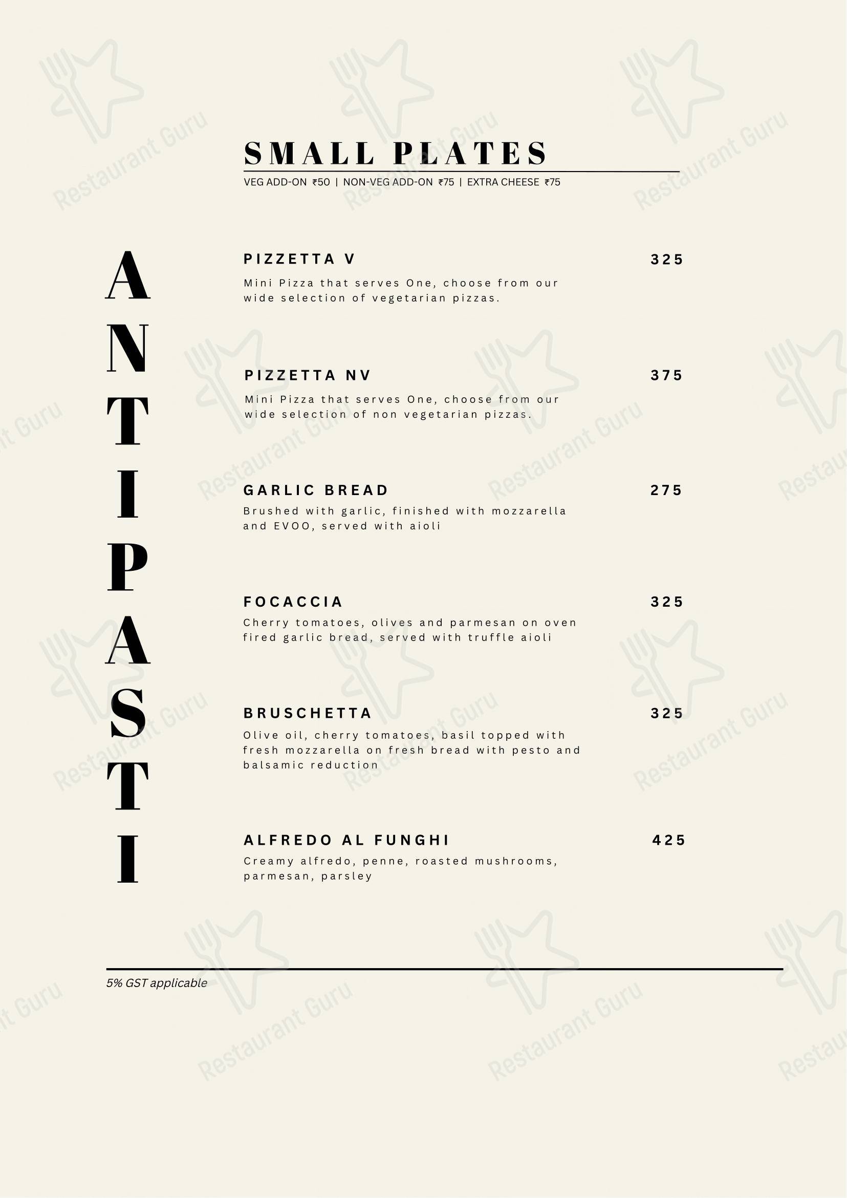 Pizza Montreal - Menu