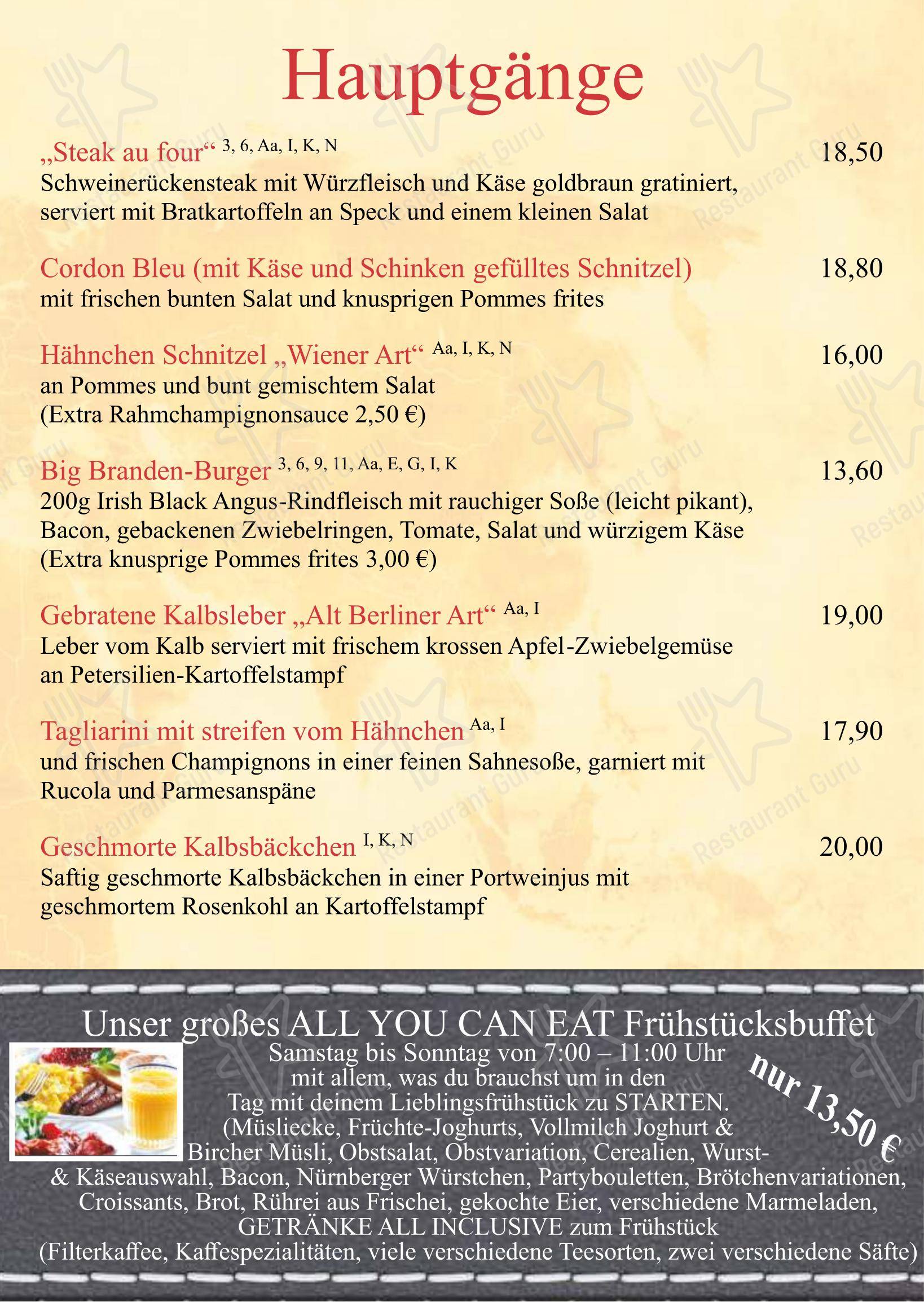 Restaurant Journal dans Potsdam - Menu bar