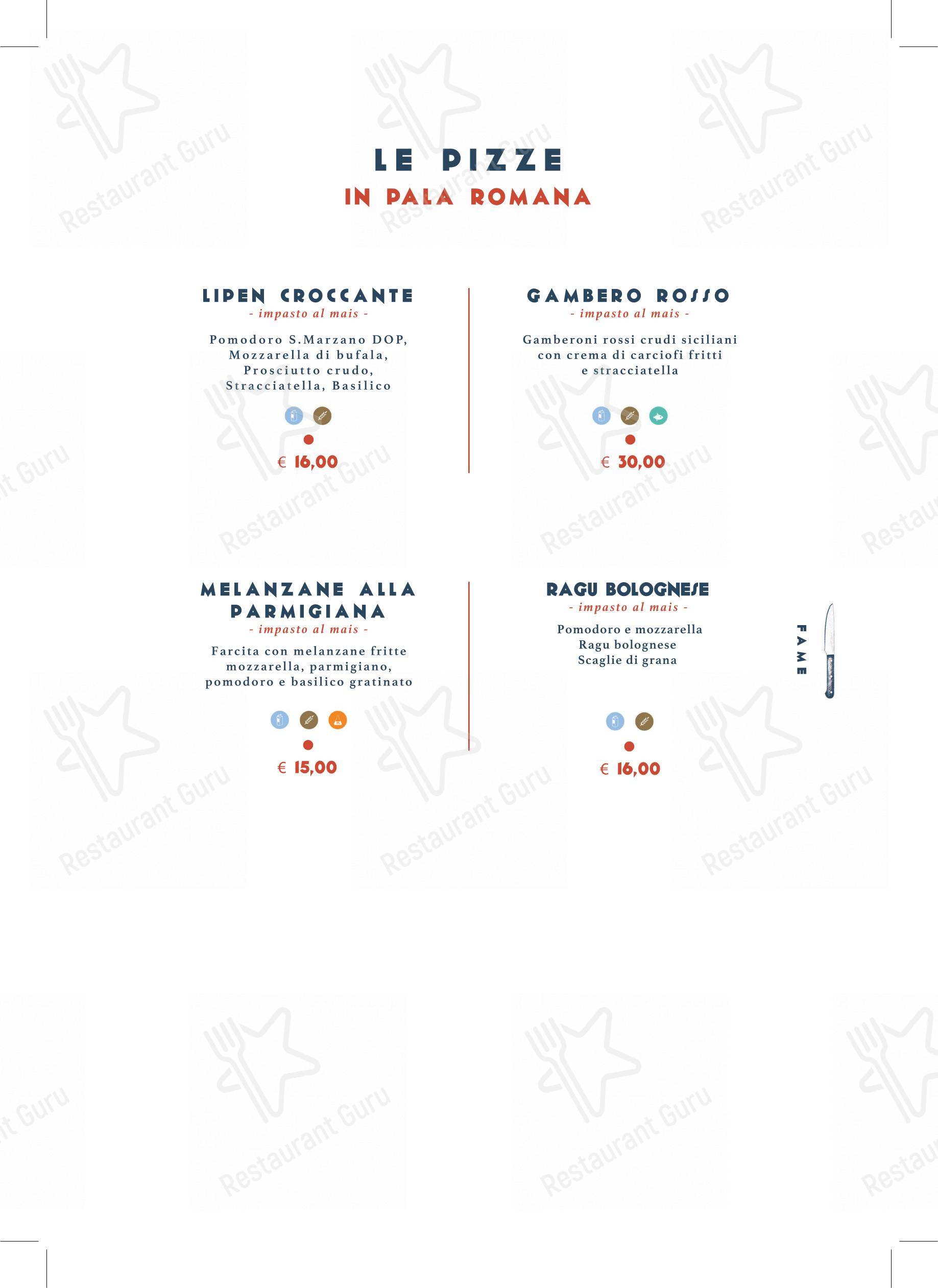 Menu bar per Enosteria Lipen in Triuggio
