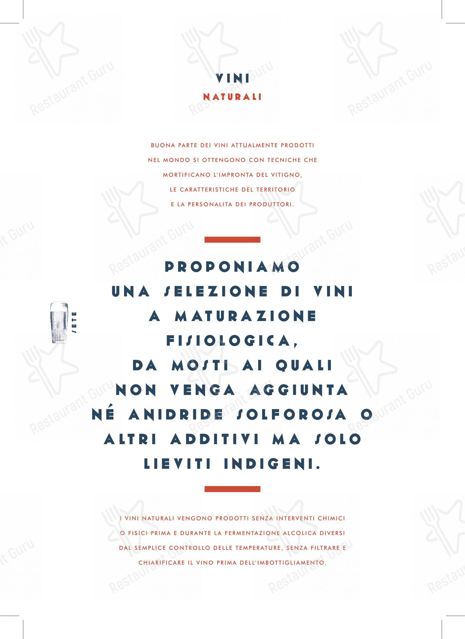 Enosteria Lipen in Triuggio - Menu bar