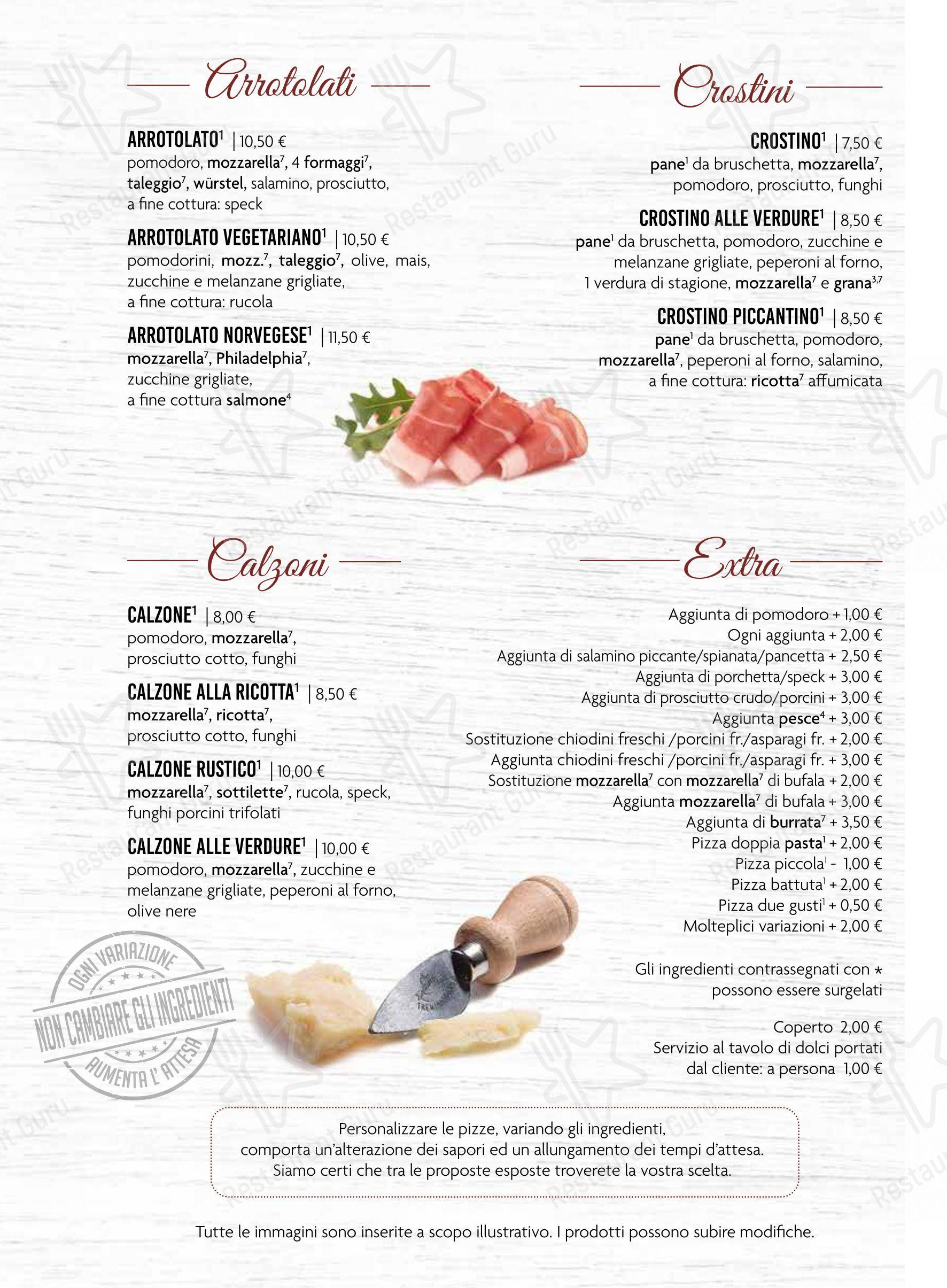 Menu bar per Ristorante Pizzeria da Gennaro pizzeria