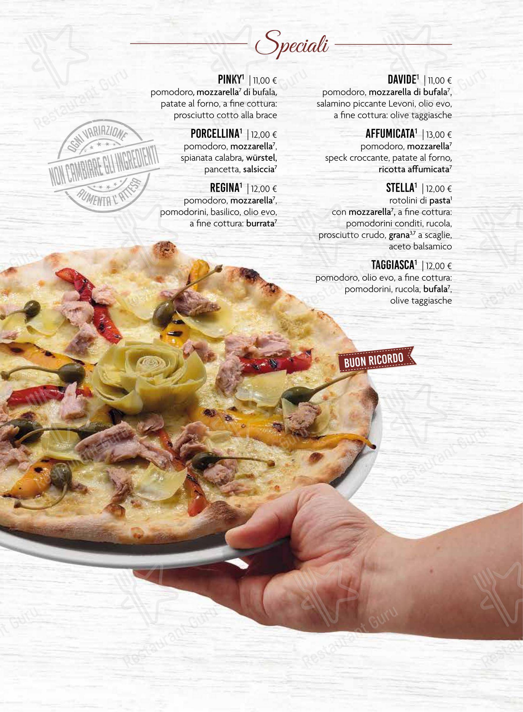 Menu di Ristorante Pizzeria da Gennaro - Menu bar