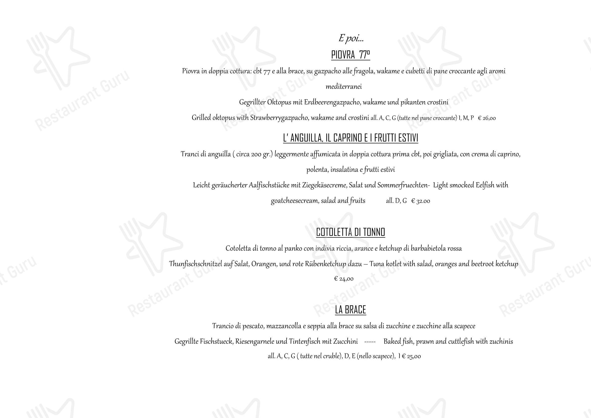 Menu bar per Ristorante da Buso ristorante