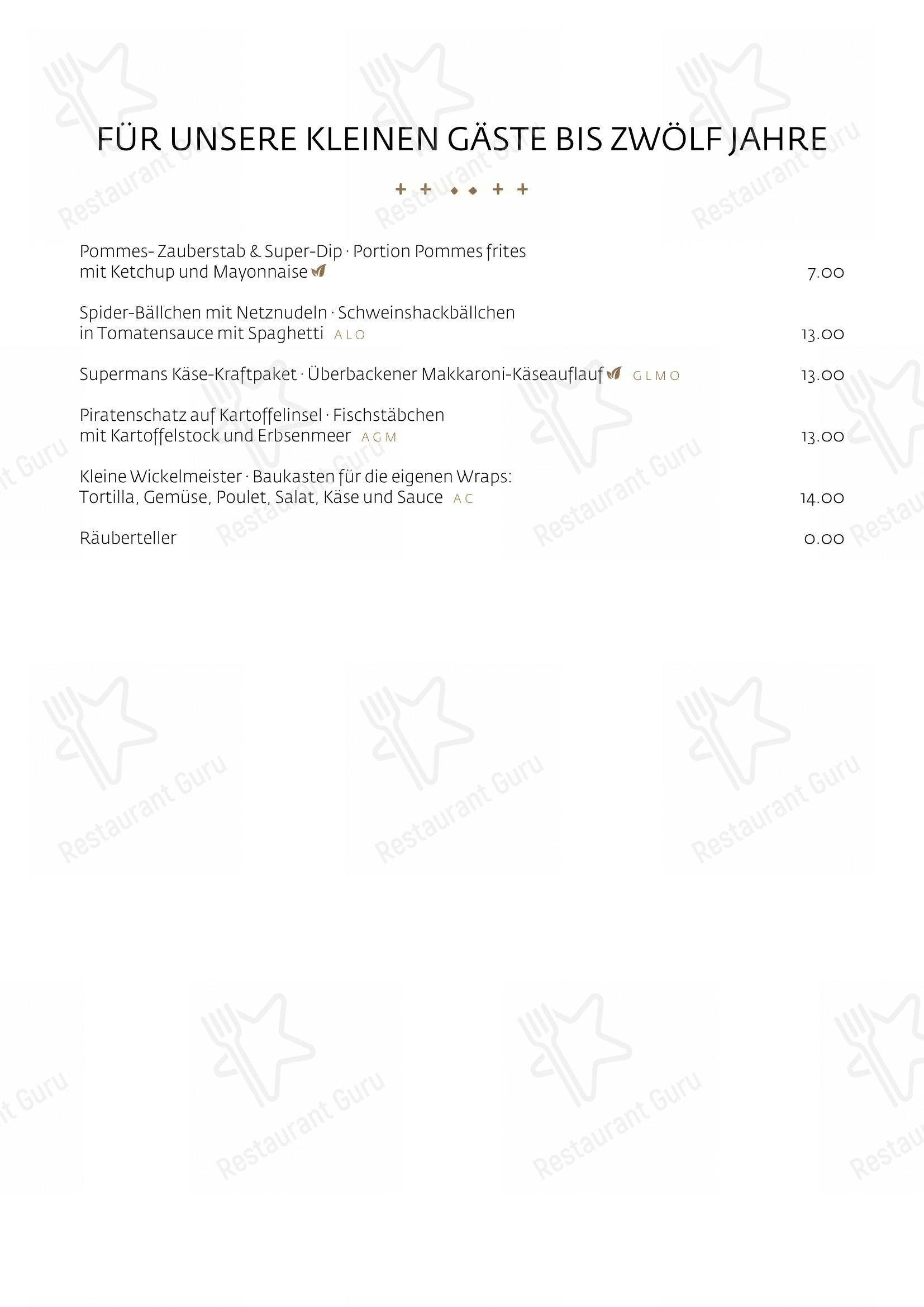 Schüür · Restaurant & Kultur in Steffisburg - Menu