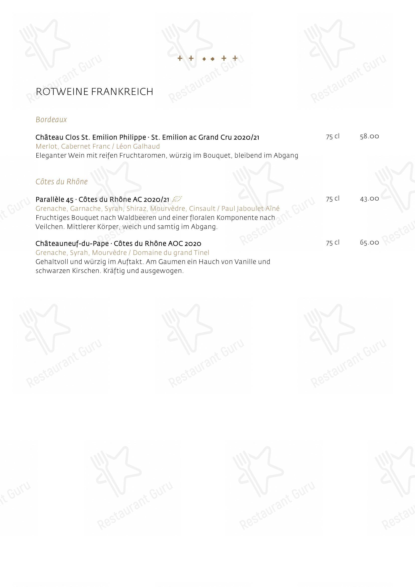 Menu di Schüür · Restaurant & Kultur - Menu bar